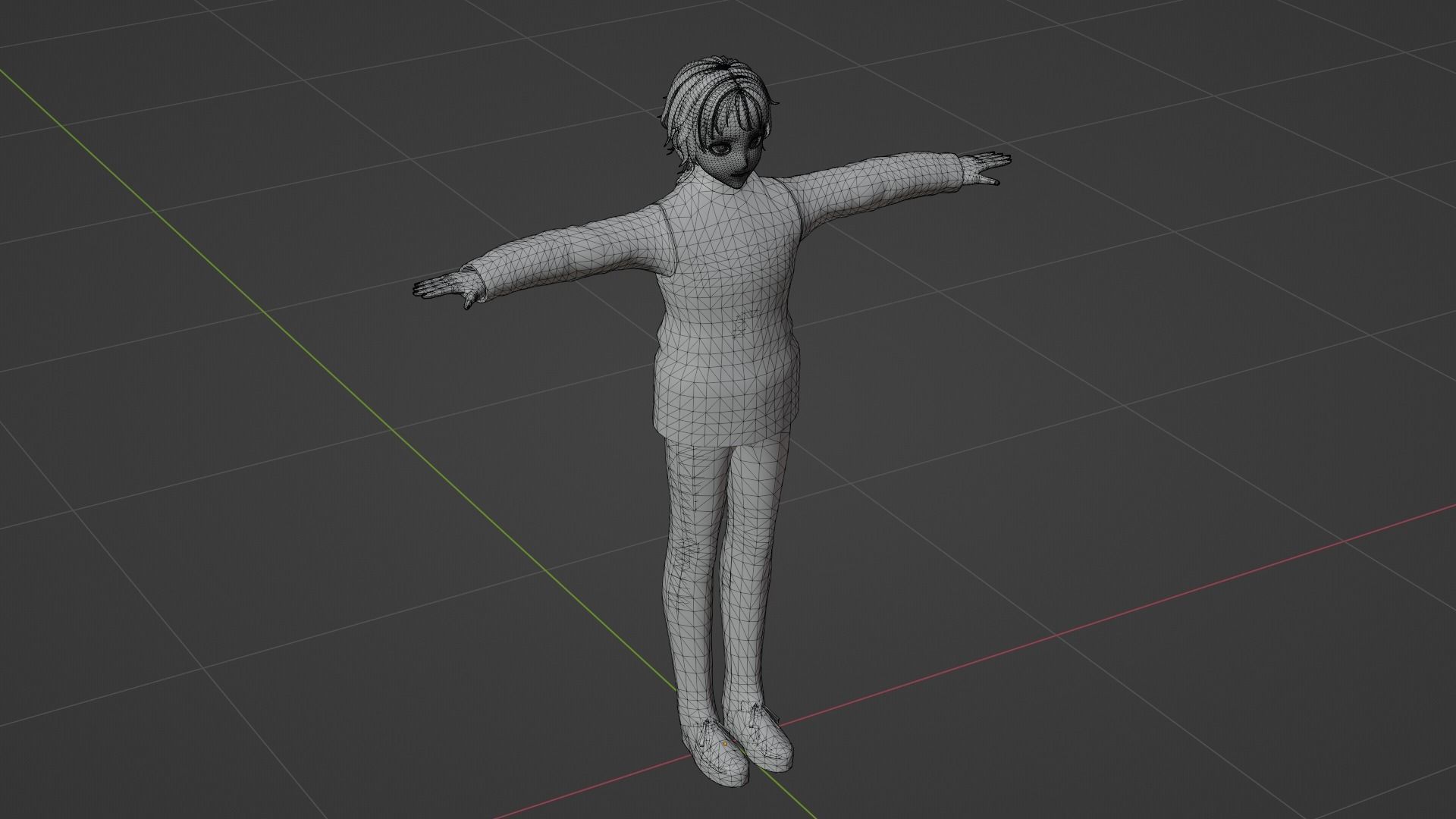 Squid Game - Player Low-poly 3D model_7