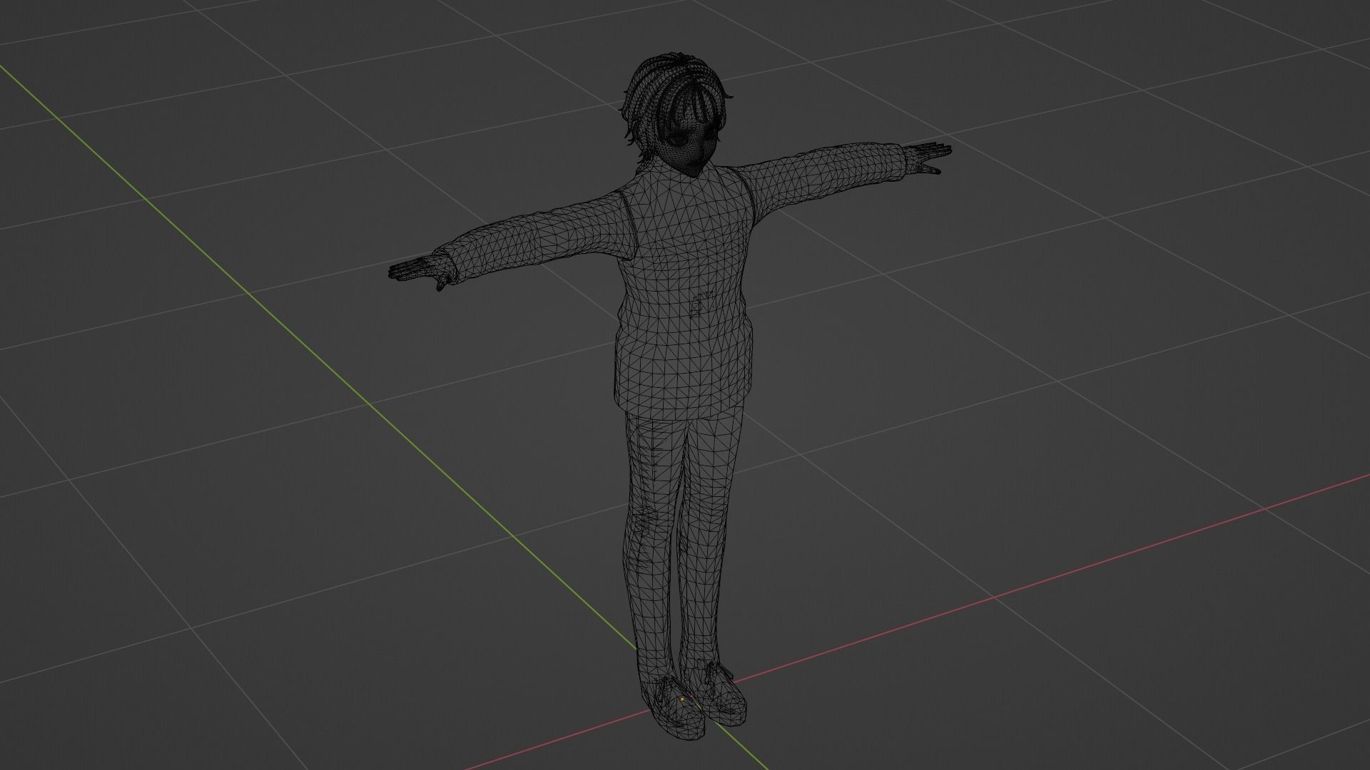 Squid Game - Player Low-poly 3D model_8