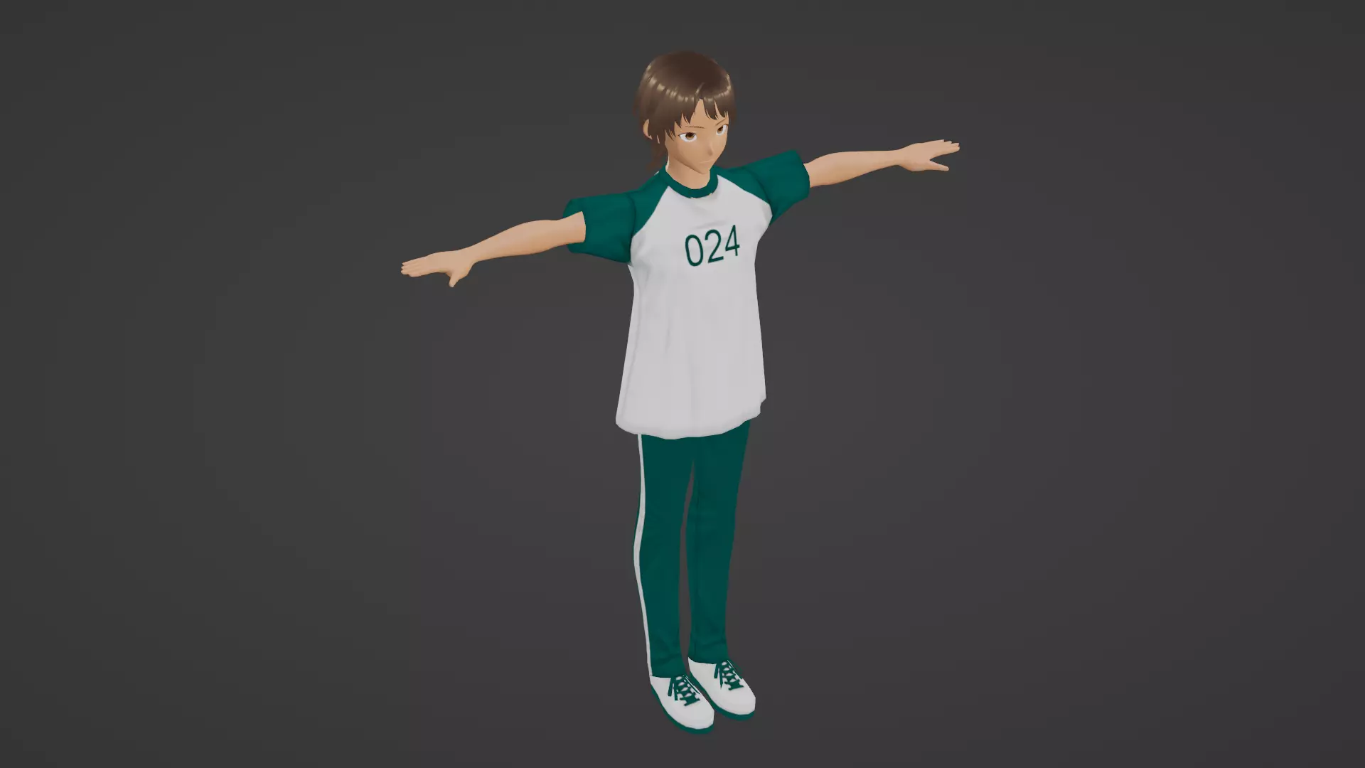 Squid Game - Player Low-poly 3D model