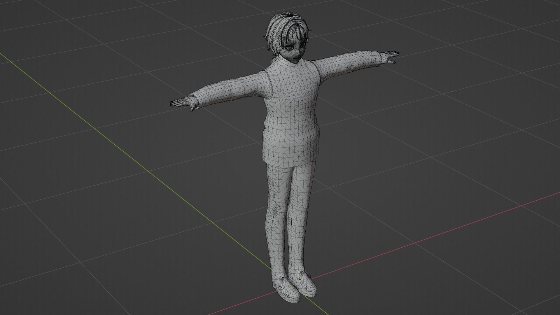 Squid Game - Player Low-poly 3D model_7