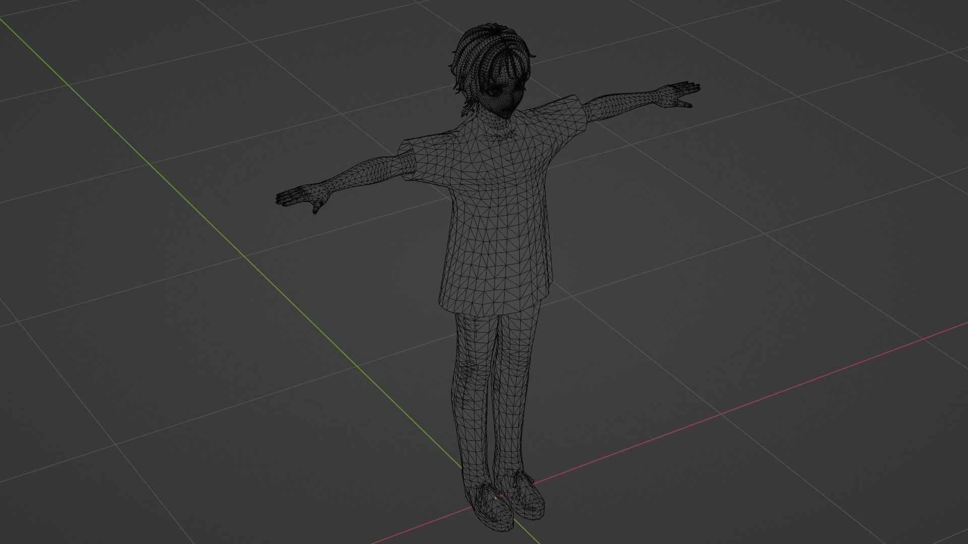 Squid Game - Player Low-poly 3D model_8