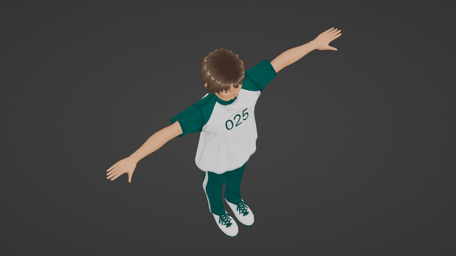 Squid Game - Player Low-poly 3D model_5