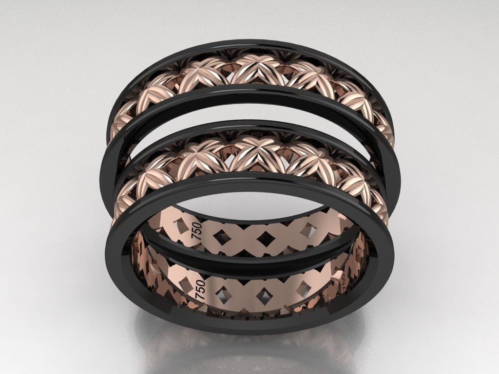 ring set 13 collection1 3D print model_1