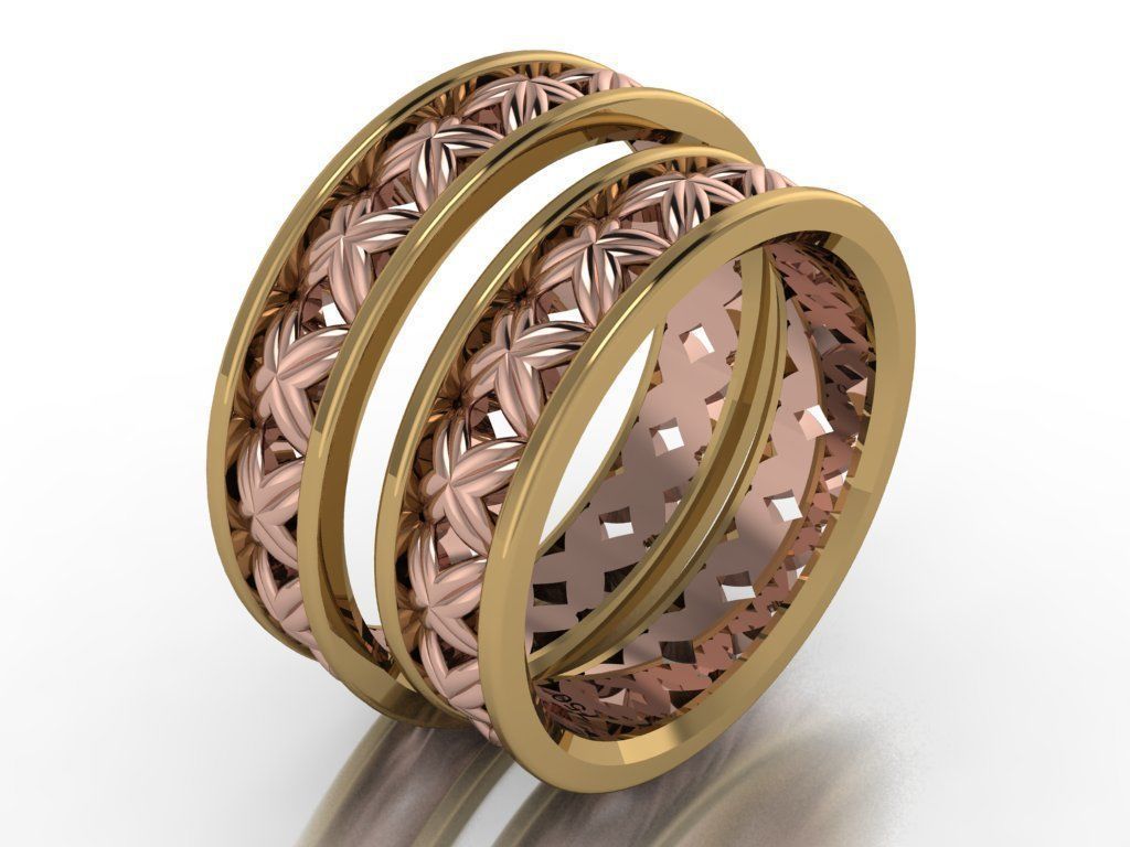 ring set 13 collection1 3D print model_2