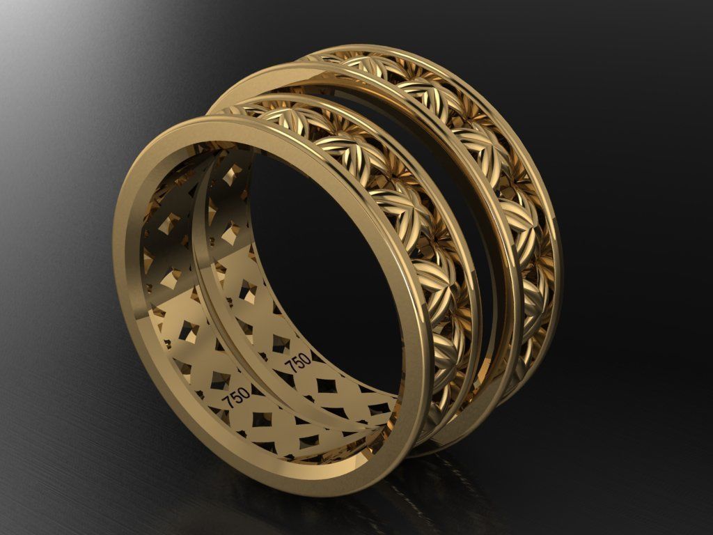 ring set 13 collection1 3D print model_32