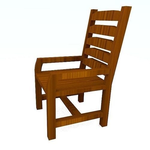 High quality  wooden chair Free 3D model