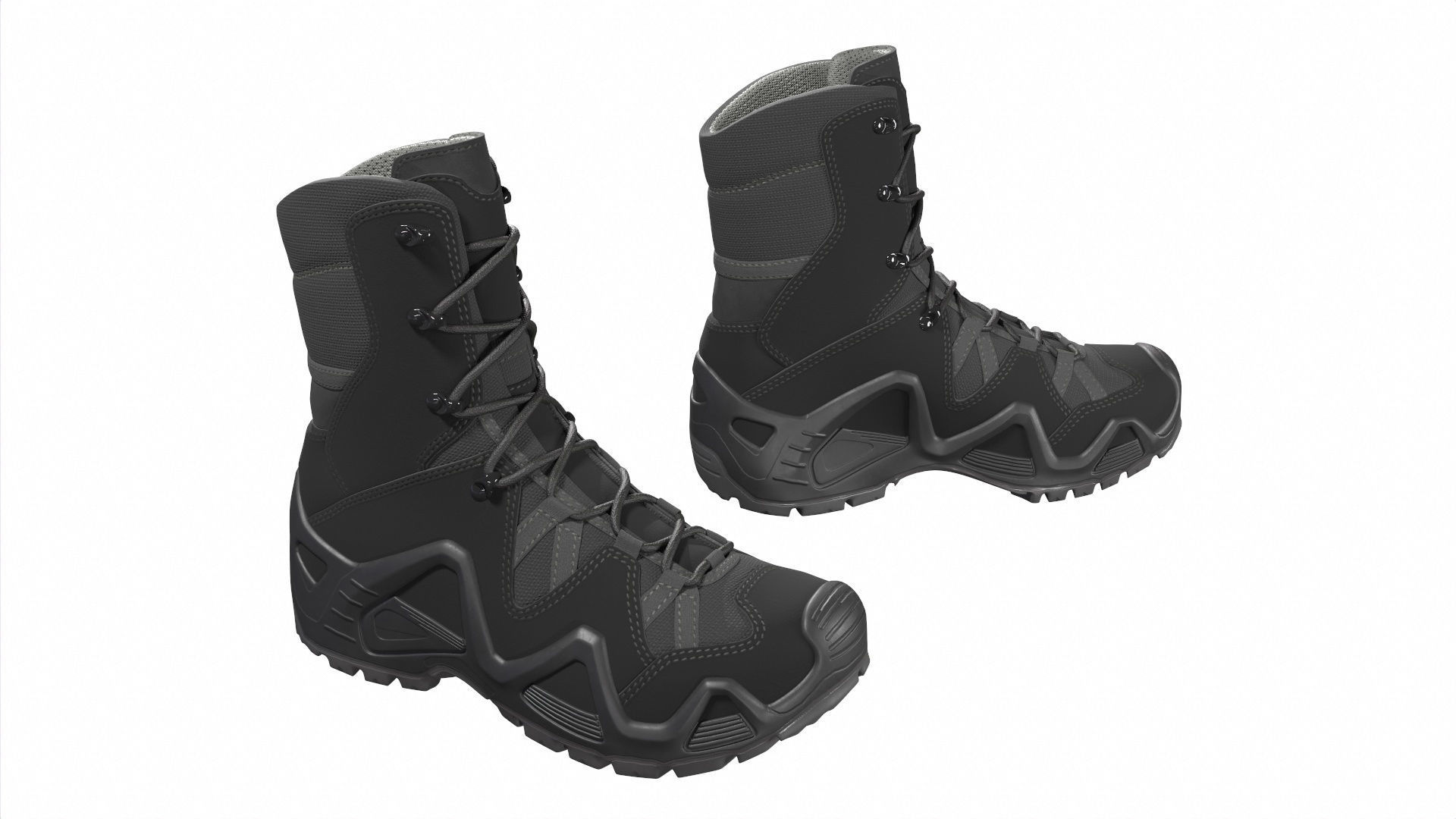 Military Boots Collection 3D model_17