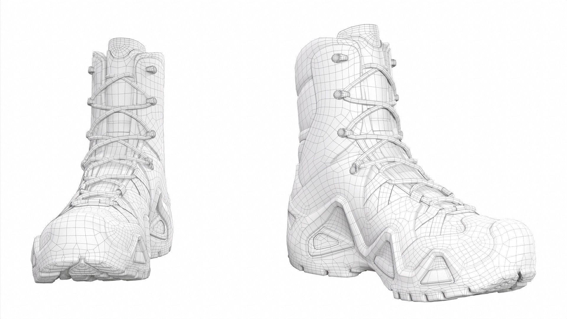 Military Boots Collection 3D model_25