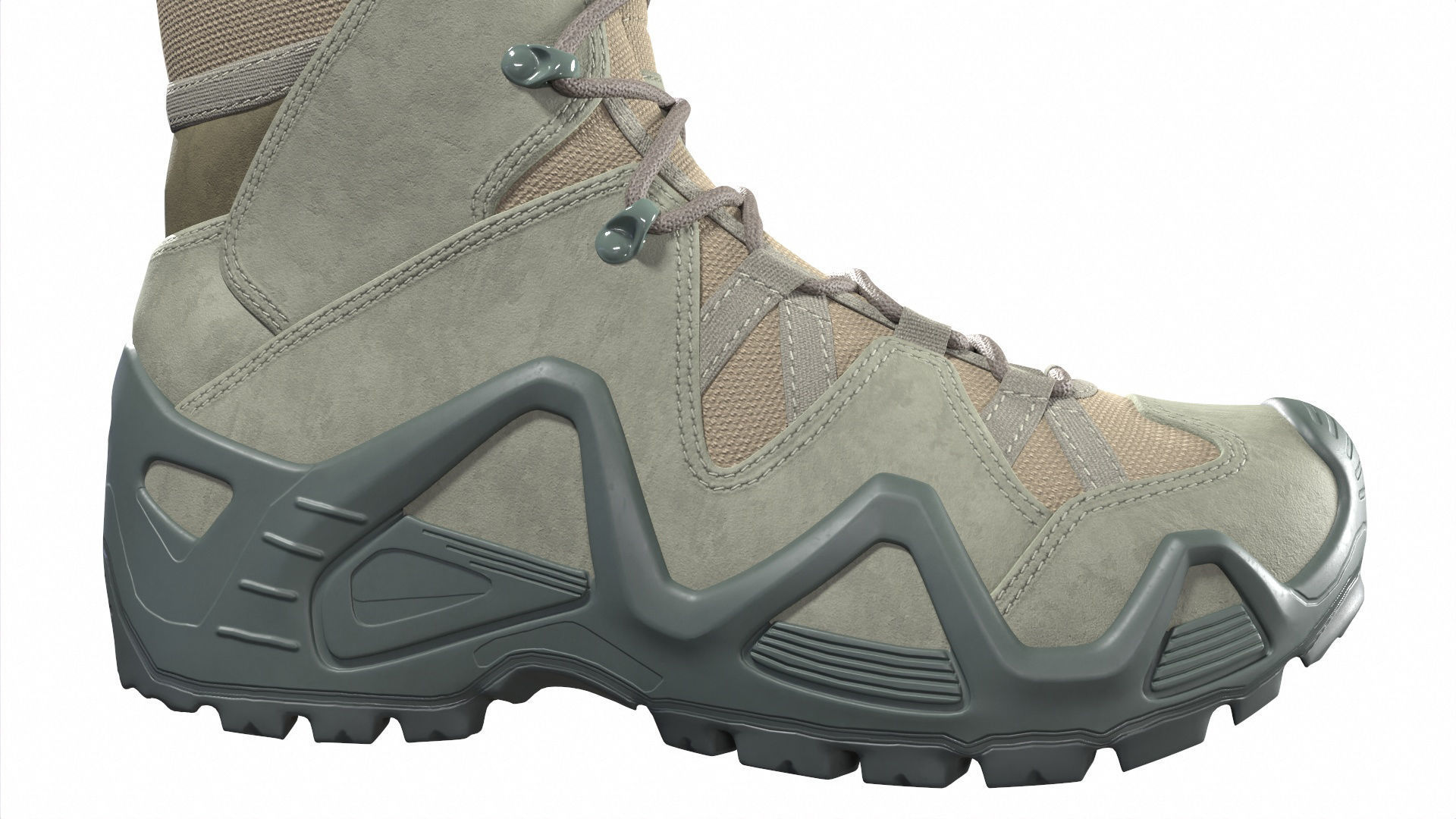 Military Boots Collection 3D model_7