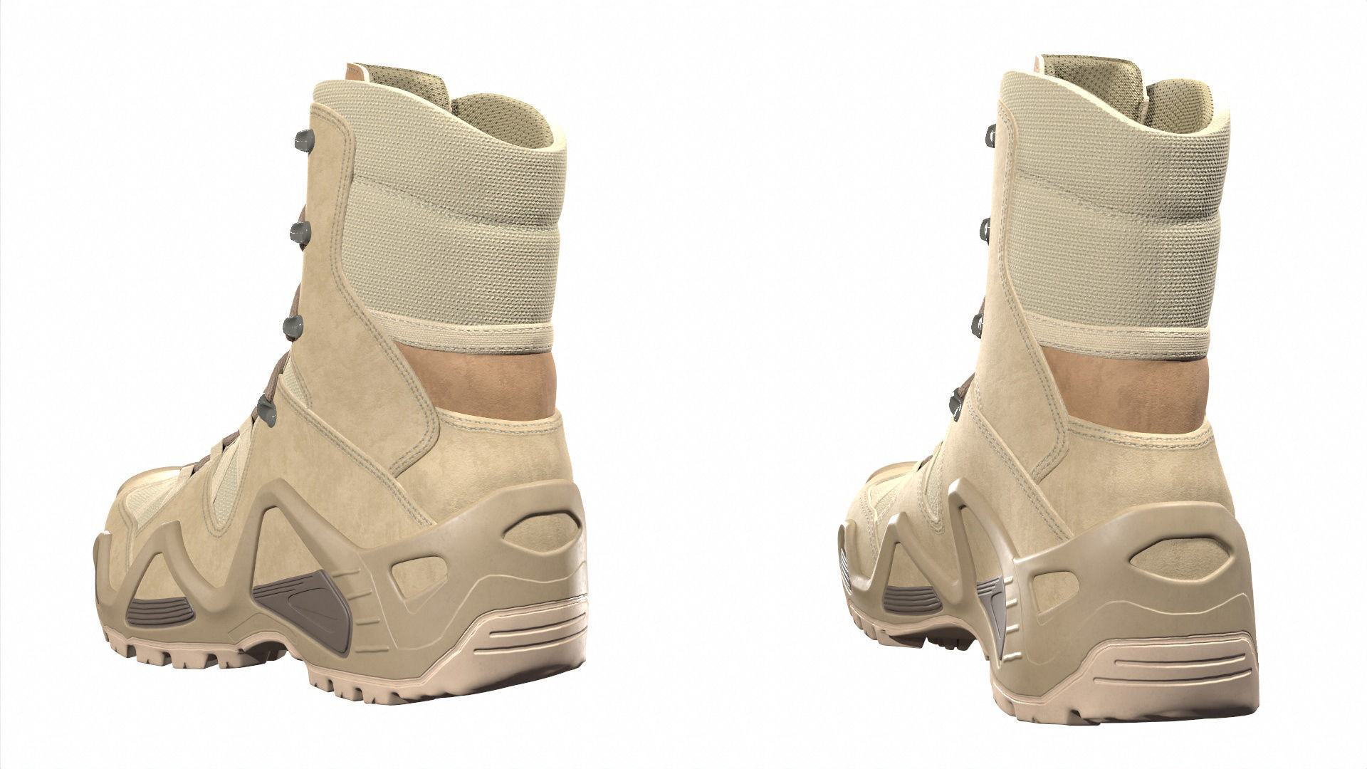 Military Boots Collection 3D model_15