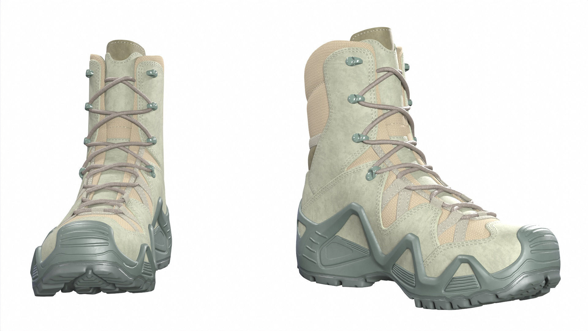 Military Boots Collection 3D model_5