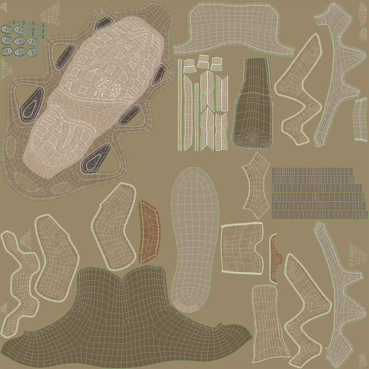 Military Boots Collection 3D model_31