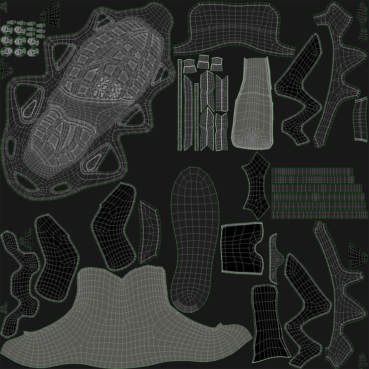 Military Boots Collection 3D model_32
