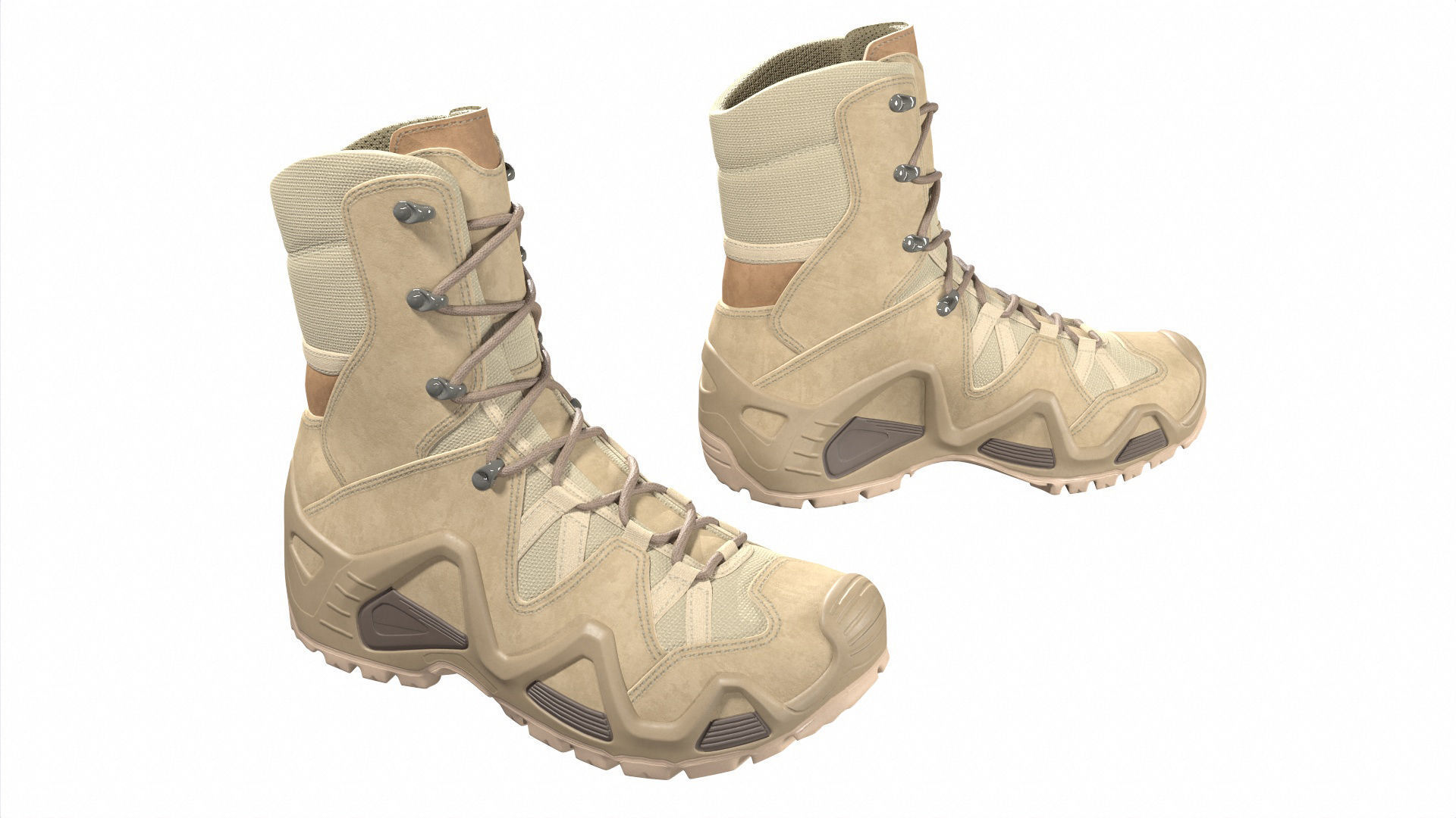 Military Boots Collection 3D model_10