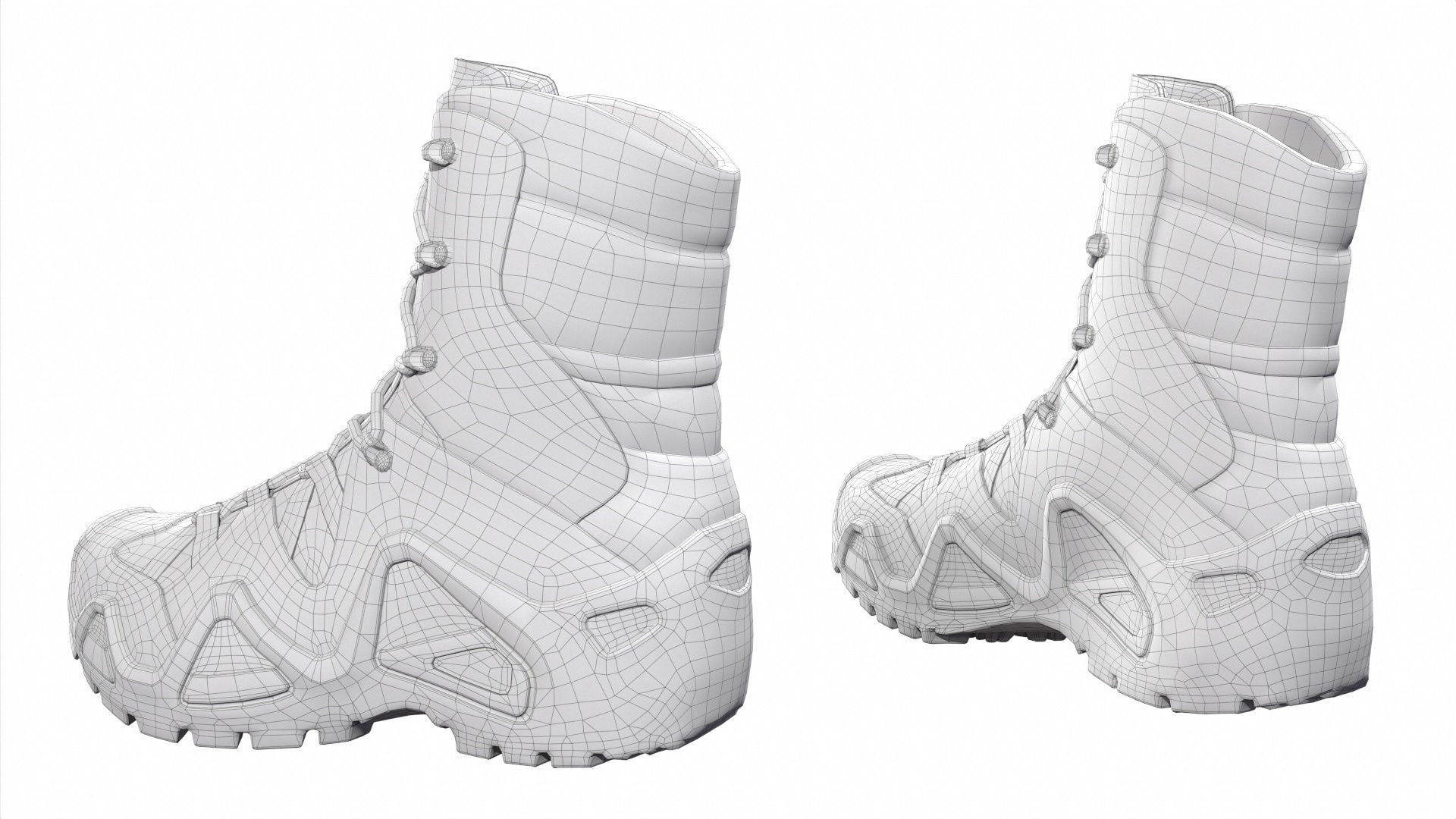 Military Boots Collection 3D model_24