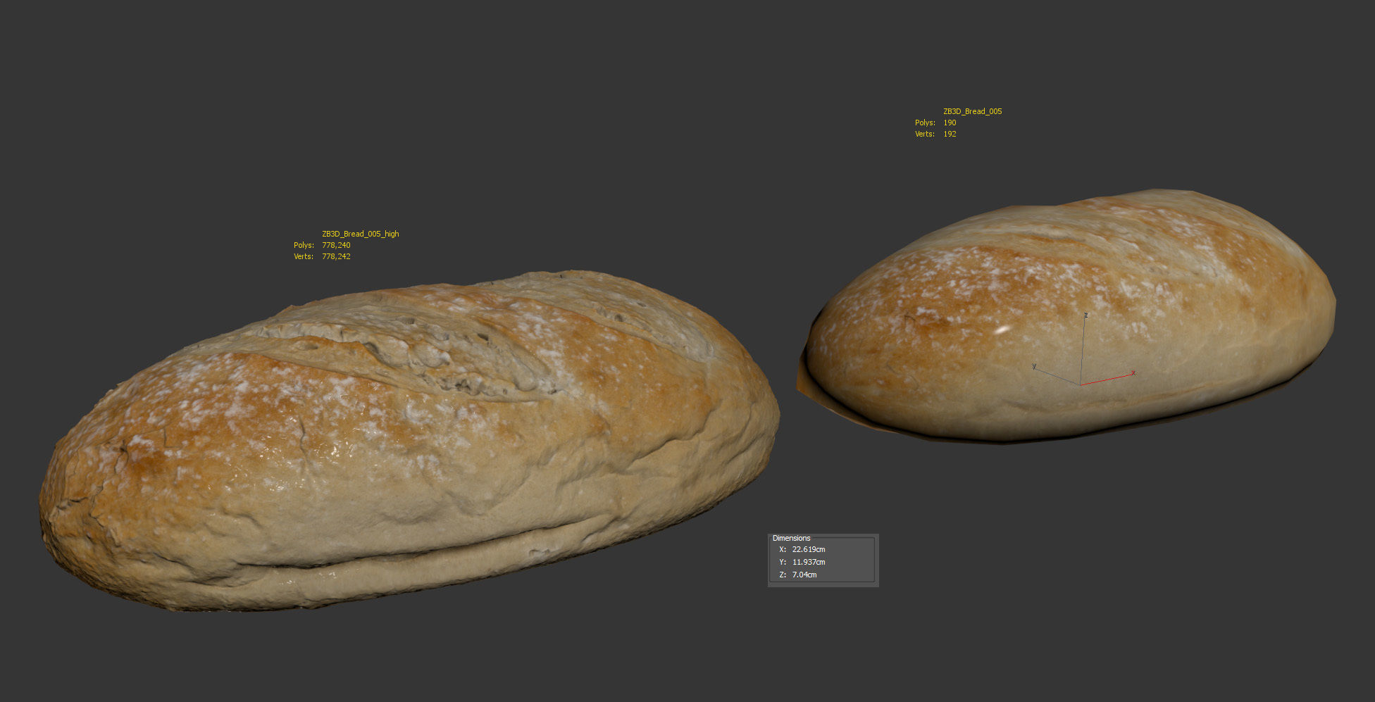 Bread 3D model_9