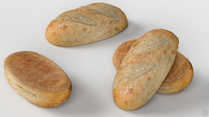 Bread 3D model 3