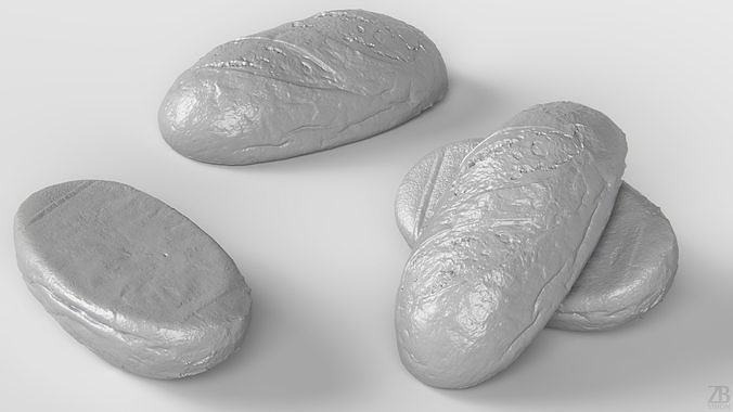 Bread 3D model 4