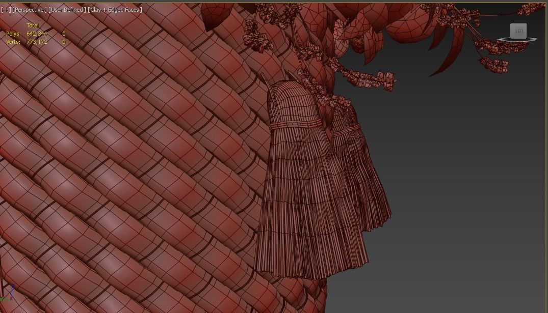 Rose Flower Bouquet 3D model_14