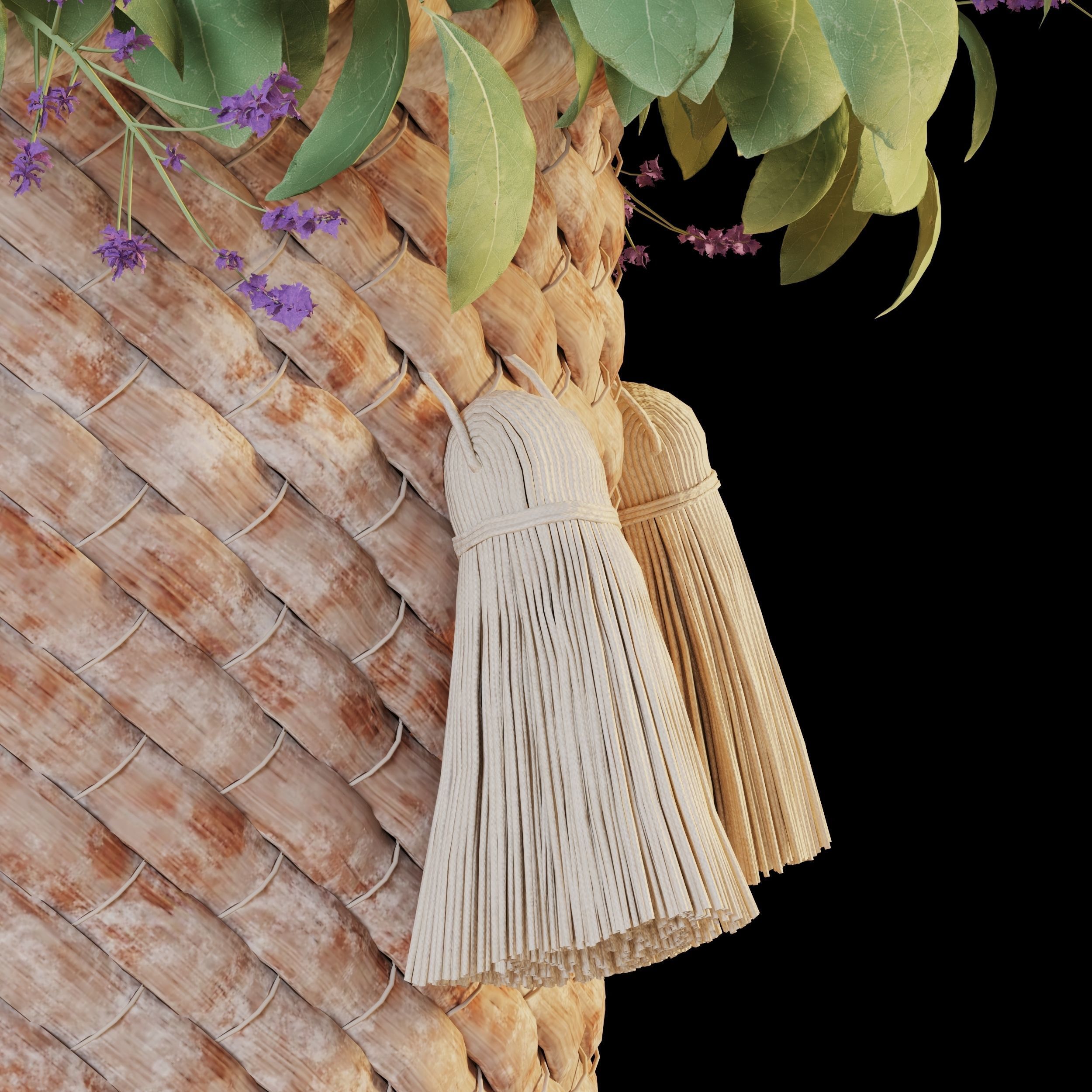 Rose Flower Bouquet 3D model_4