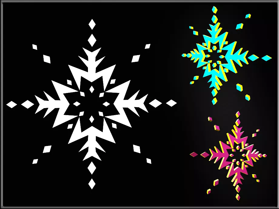 Snowflake 02 Low-poly 3D model_0