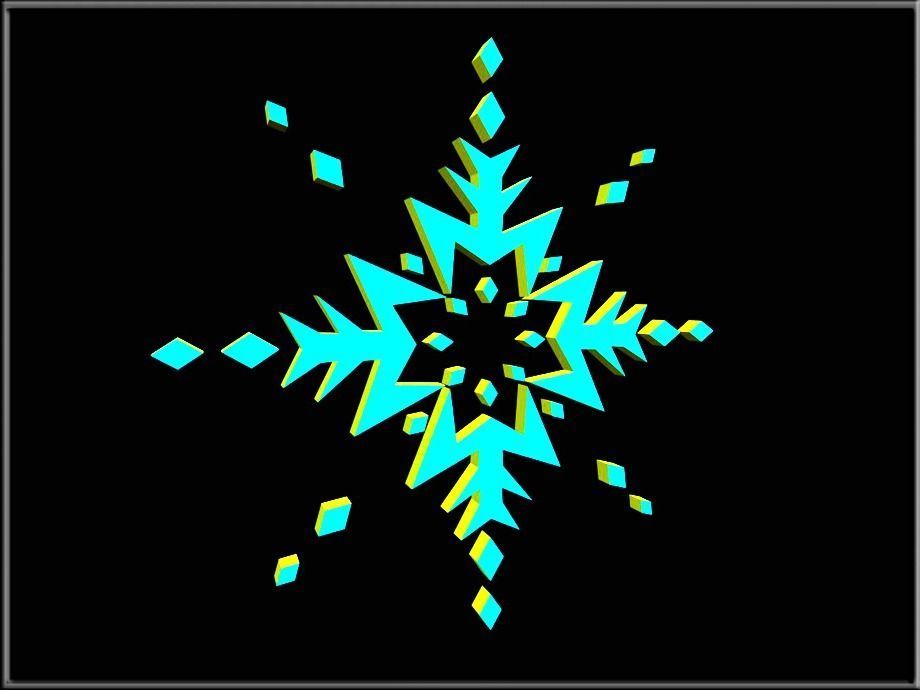 Snowflake 02 Low-poly 3D model_3