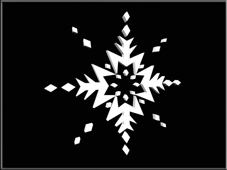 Snowflake 02 Low-poly 3D model_2