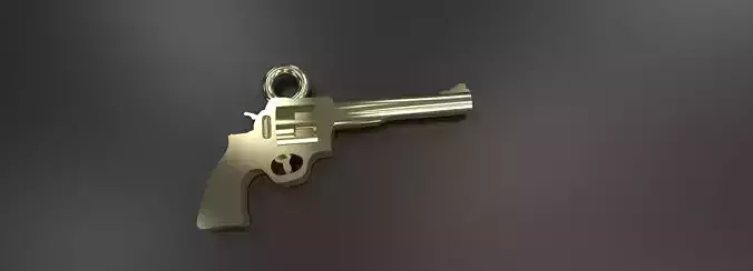 Revolver Pendant Gold Silver Platinum Luxury Jewelry