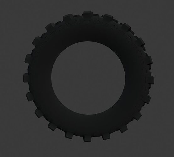 Frontline ACP ATV Tires Low-poly 3D model 4