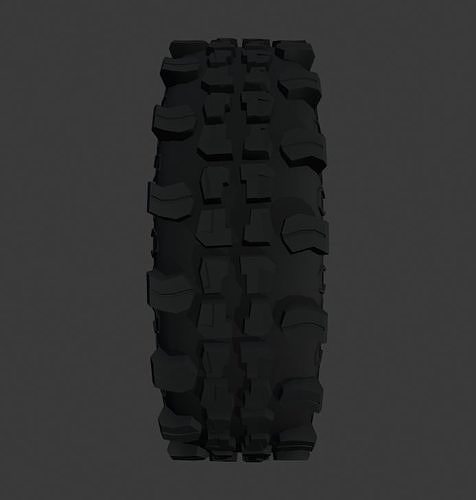Frontline ACP ATV Tires Low-poly 3D model 6