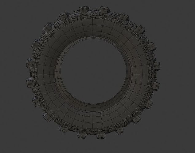 Frontline ACP ATV Tires Low-poly 3D model 5