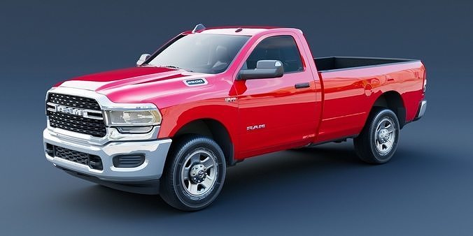 Ram 2500 bighorn 2022 Low-poly 3D model