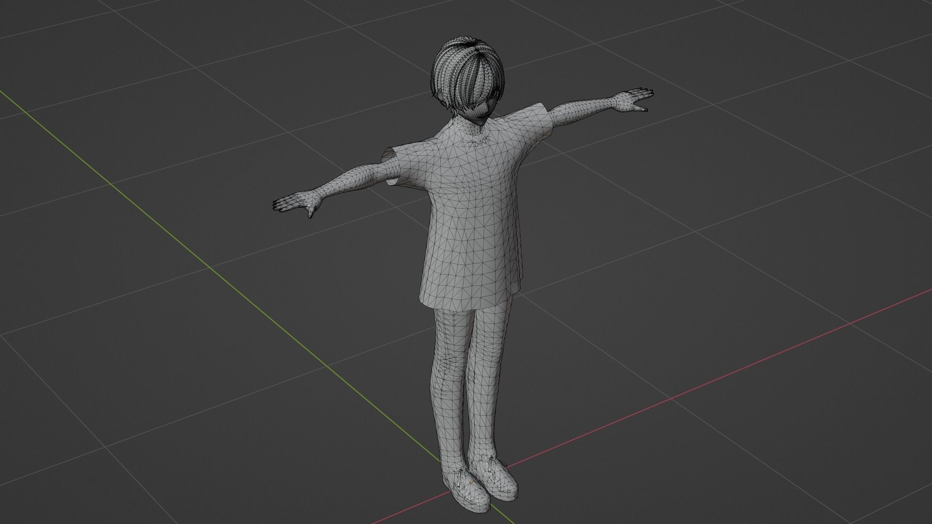 Squid Game - Player Low-poly 3D model_7