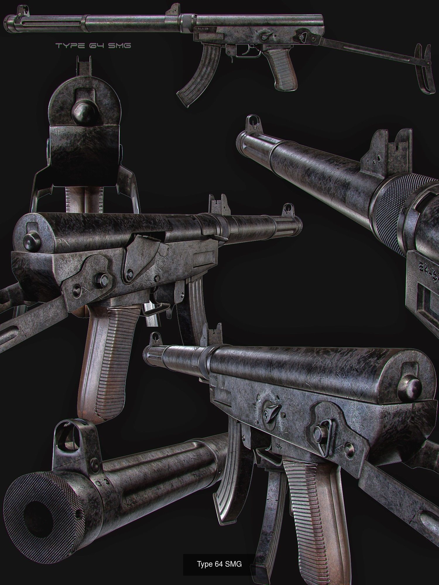  Weapon  Pack - 13  PBR 3D Model Collection_6
