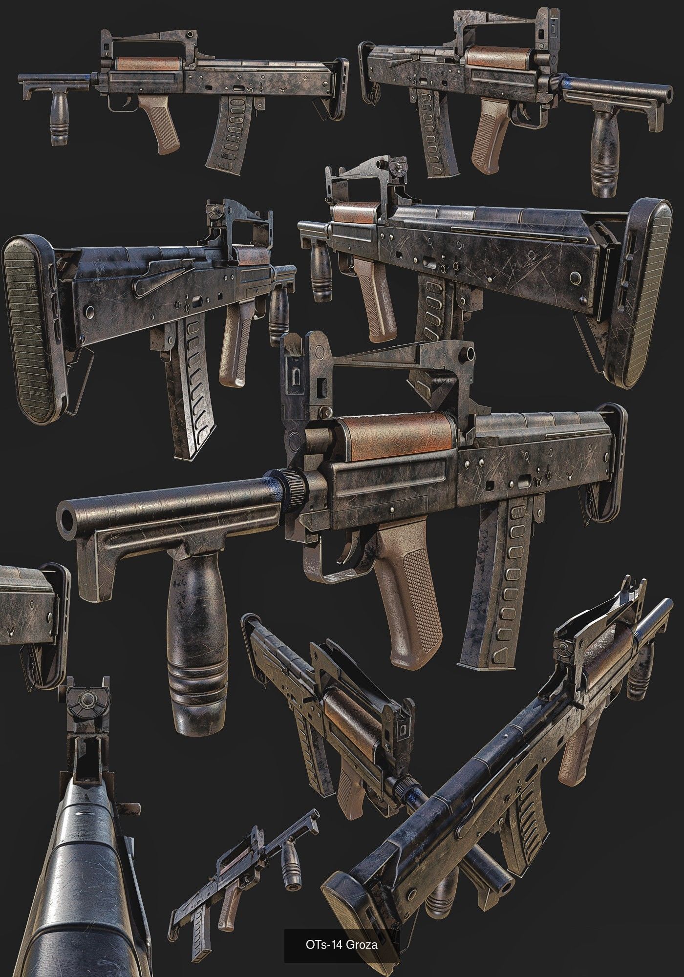  Weapon  Pack - 13  PBR 3D Model Collection_11