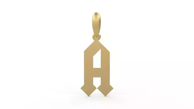 Initial Letters Pendant Squealer A 3D print model