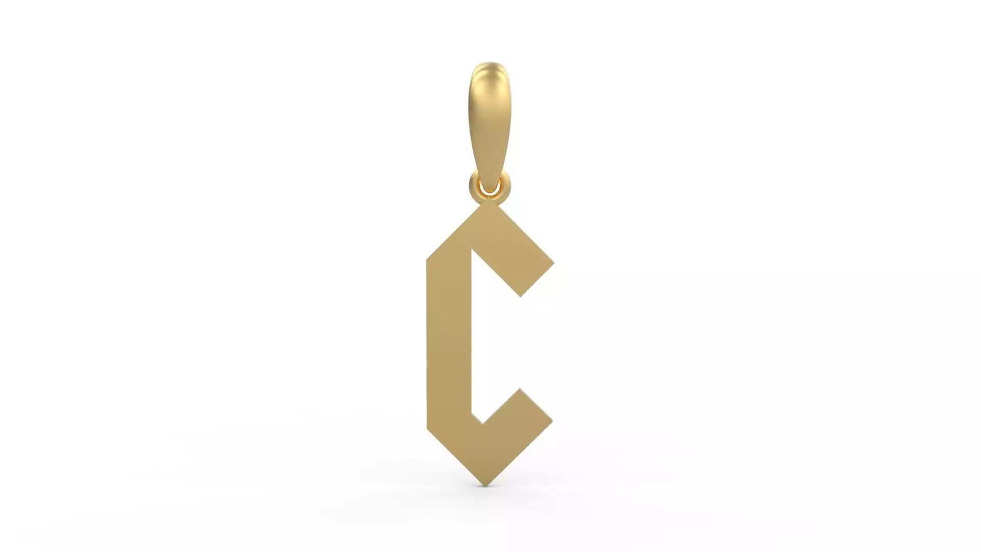 Initial Letters Pendant Squealer C 3D print model_0