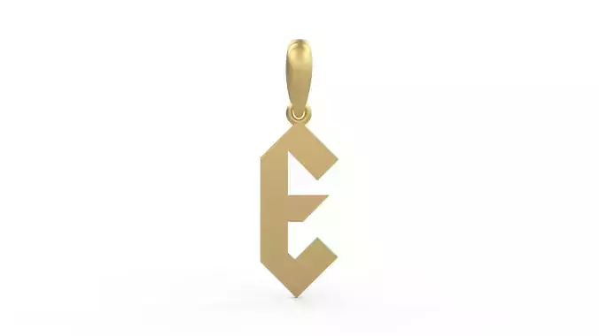 Initial Letters Pendant Squealer E 3D print model