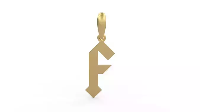 Initial Letters Pendant Squealer F 3D print model