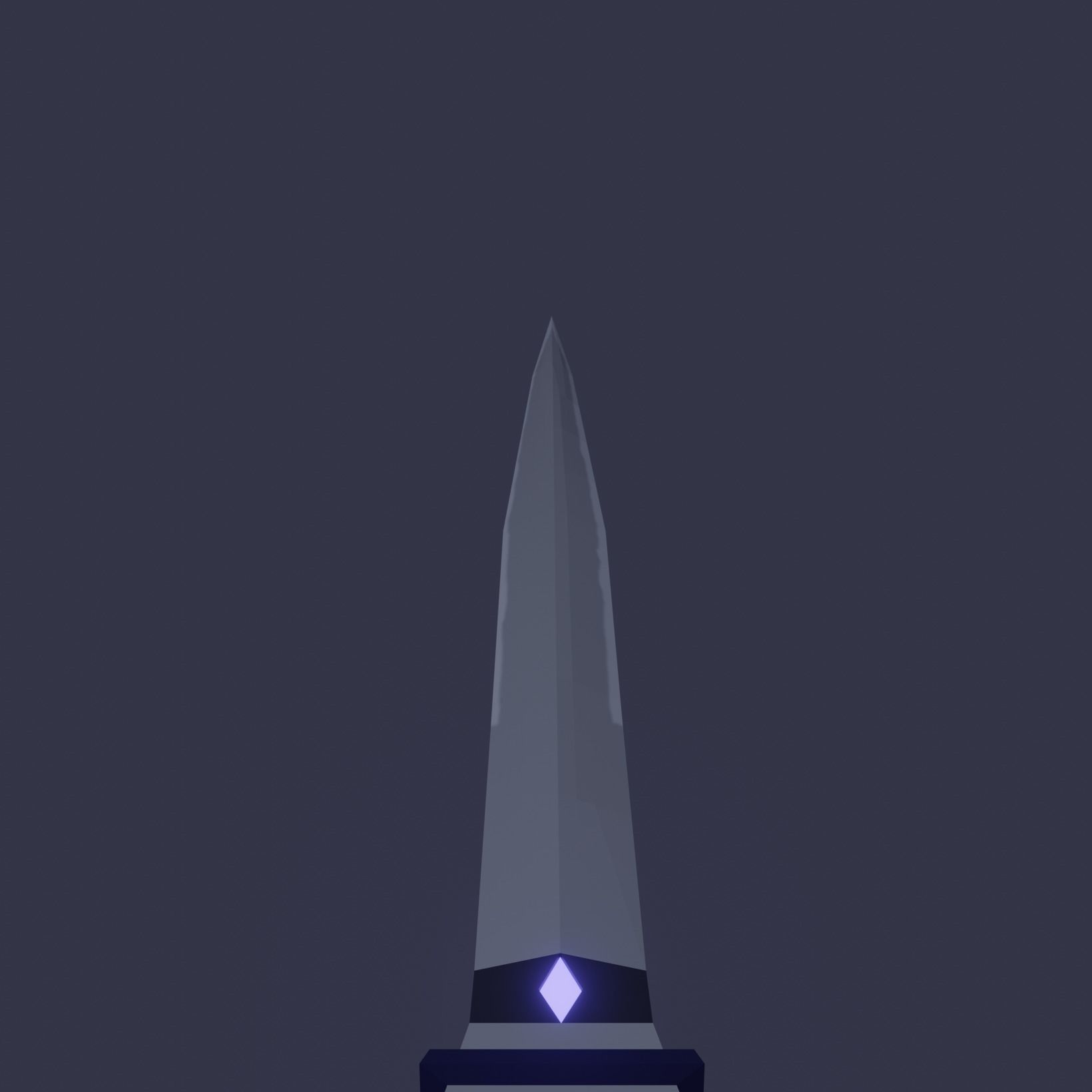 Fantasy Cybernetic Blue Sword Low-poly Game ready  Low-poly 3D model_5