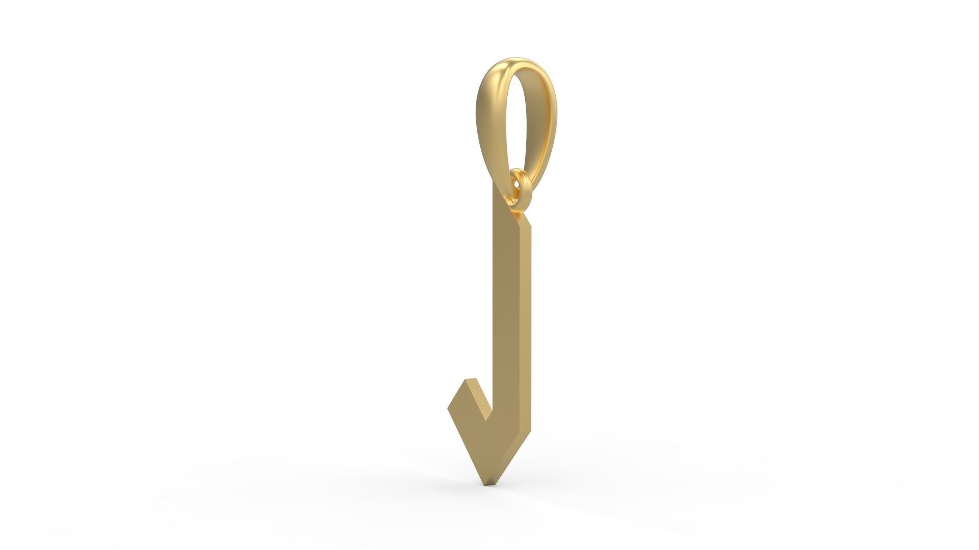 Initial Letters Pendant Squealer J 3D print model_1