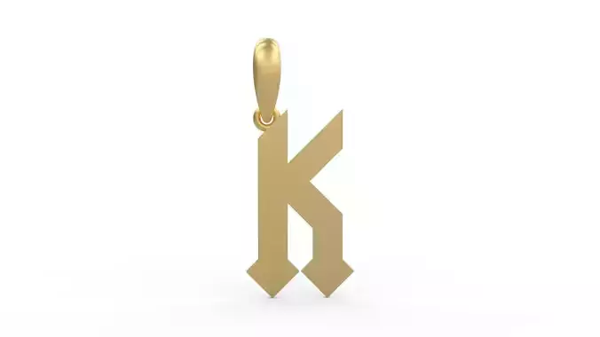Initial Letters Pendant Squealer K
