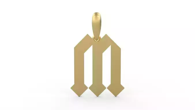 Initial Letters Pendant Squealer M 3D print model