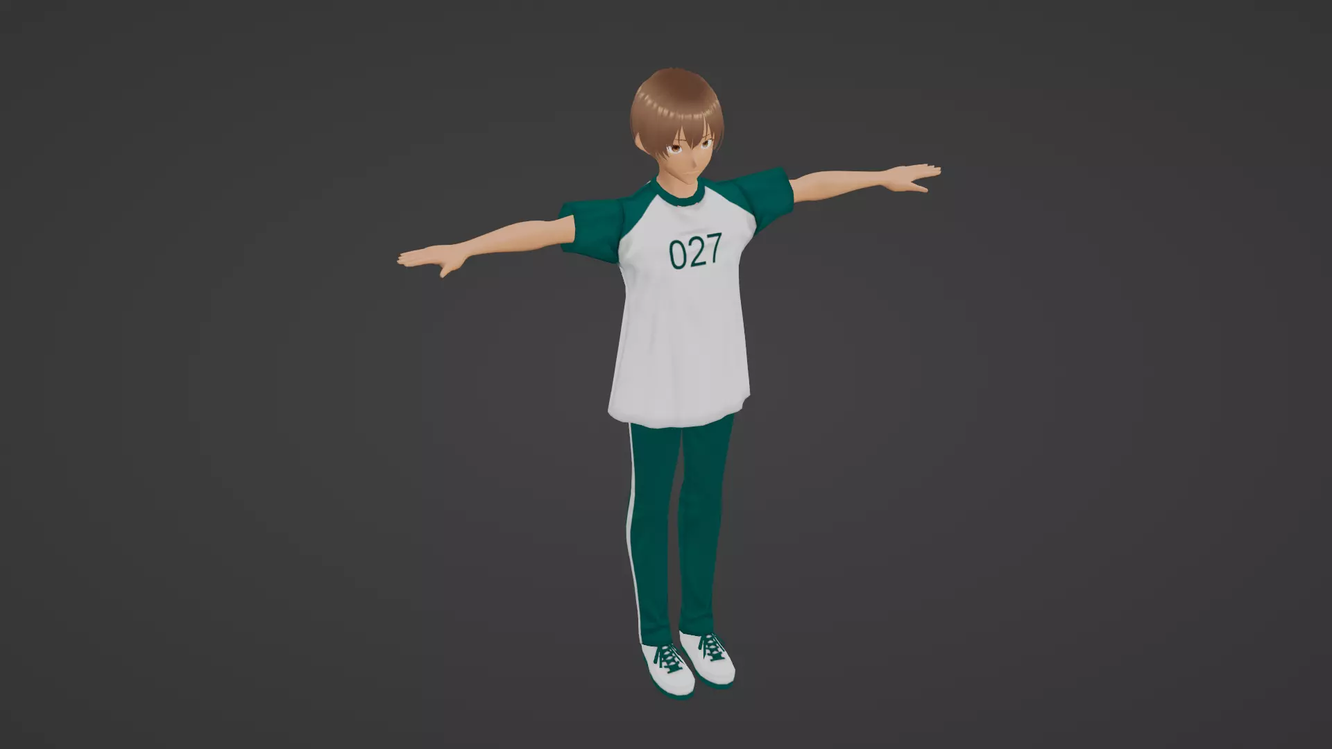 Squid Game - Player Low-poly 3D model
