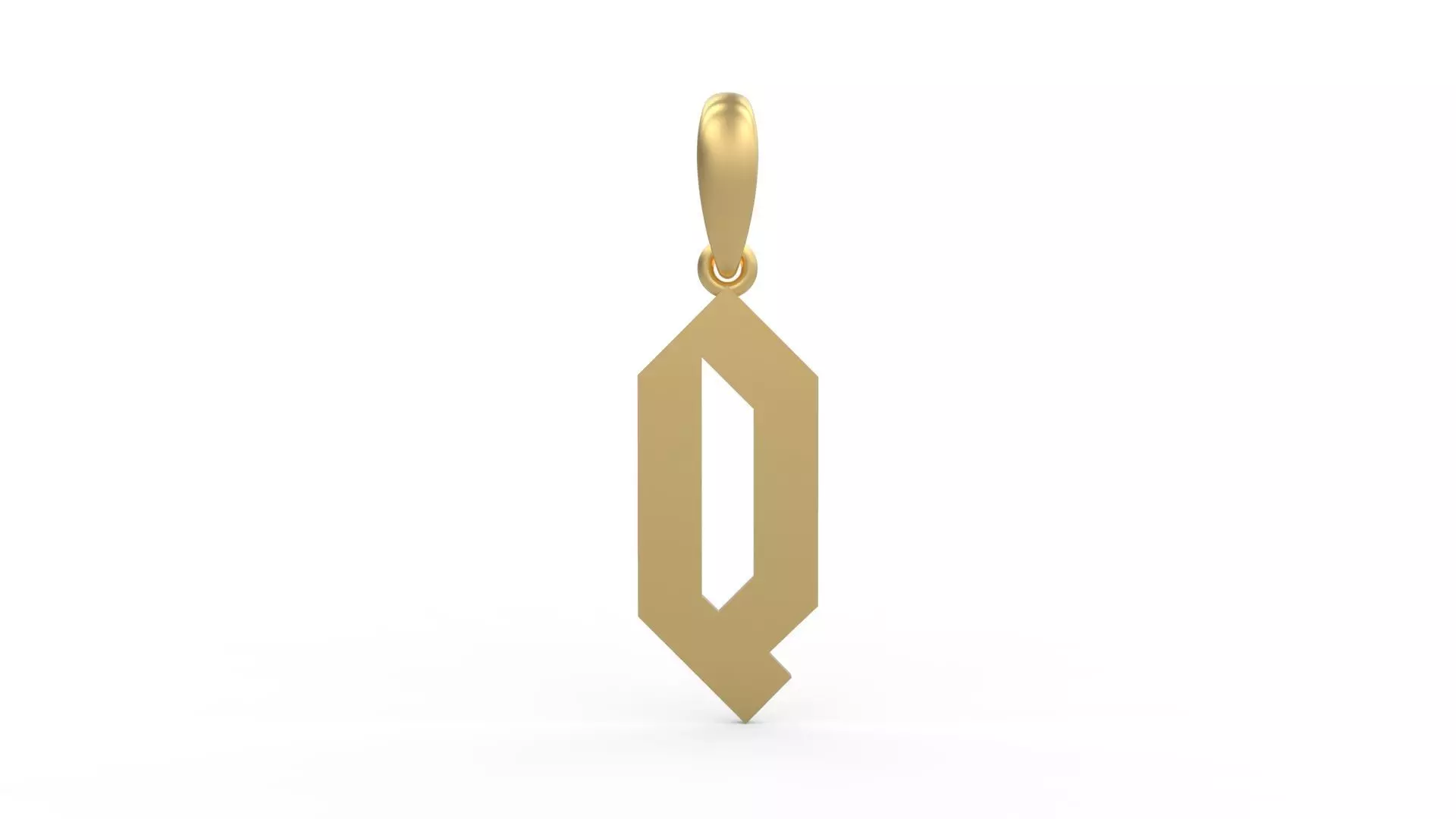 Initial Letters Pendant Squealer Q 3D print model_0
