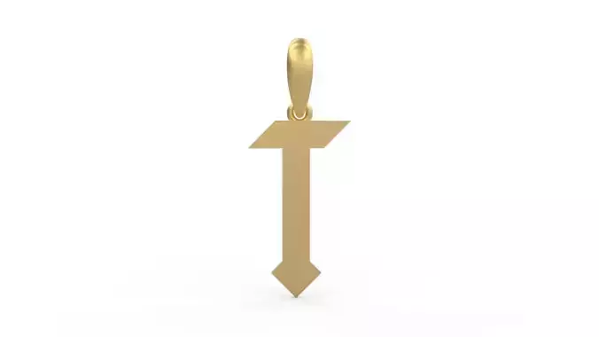 Initial Letters Pendant Squealer T 3D print model