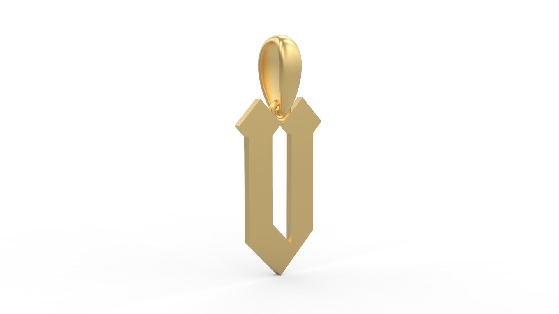 Initial Letters Pendant Squealer V 3D print model_3
