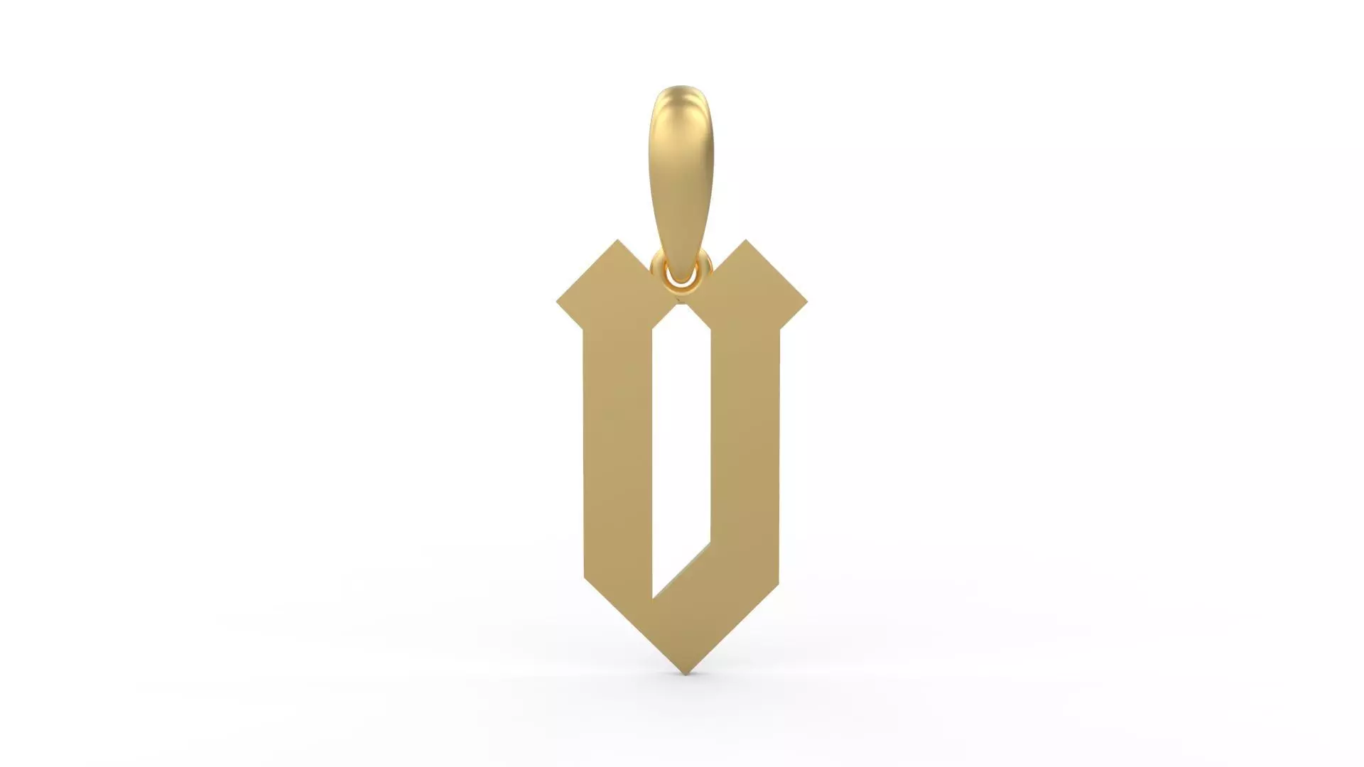 Initial Letters Pendant Squealer V 3D print model_0