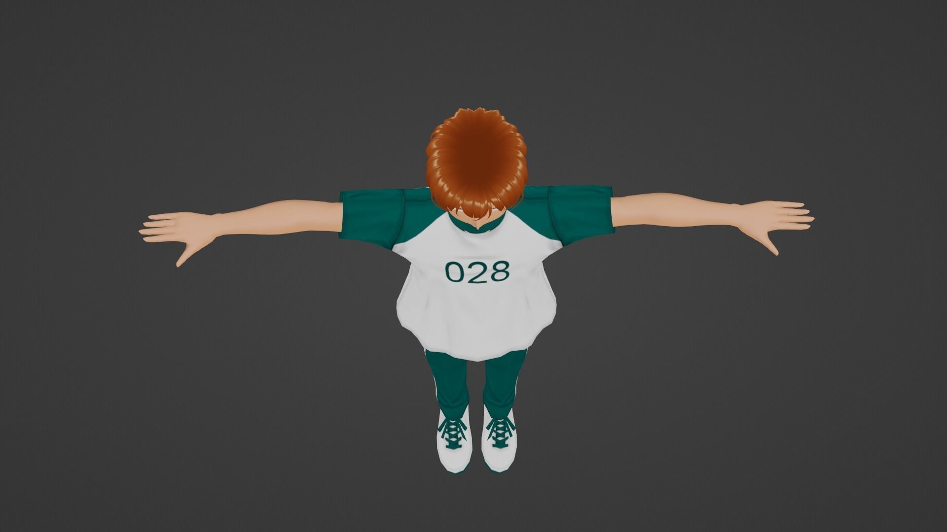 Squid Game - Player Low-poly 3D model_4