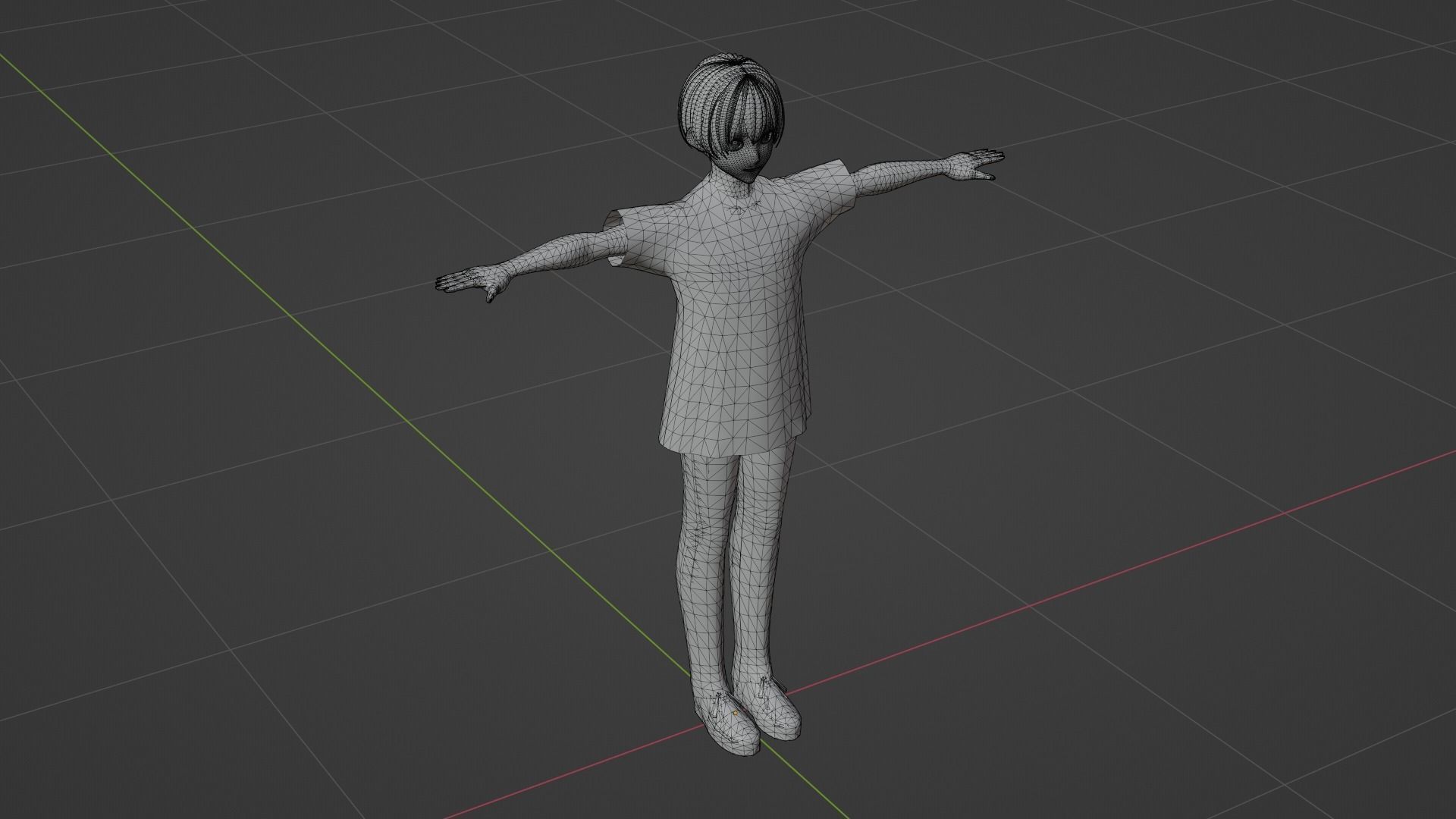 Squid Game - Player Low-poly 3D model_7